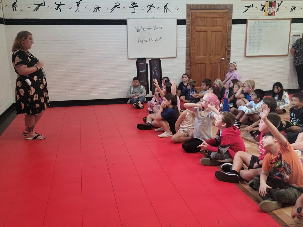 Teacher and students in a presentation